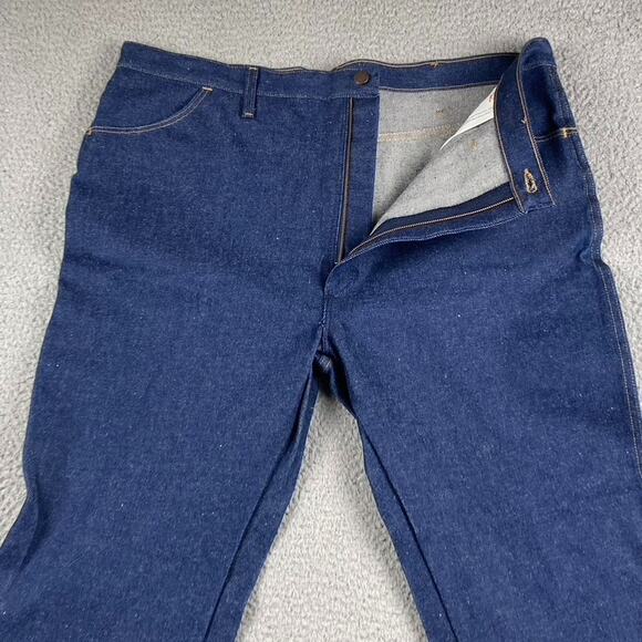 VTG Rustler 87621 Straight Leg Jeans Men's 44x30 Blue Workwear Rugged New - Picture 3 of 11